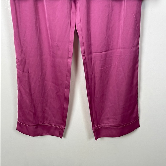 Juicy Couture Women's M Satin Pink Barbiecore Button Down Lounge Pajama Set - Picture 2 of 15